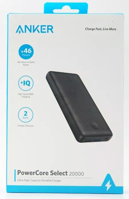 Внешний аккумулятор Anker PowerCore 20000 mAh A1363 (Black) купить в интернет-магазине icover