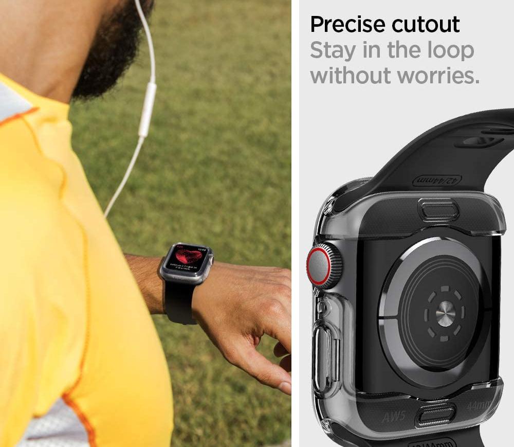 Чехол Spigen Ultra Hybrid (ACS00428) для Apple Watch Series SE/6/4/5 44mm (Clear) купить в интернет-магазине icover