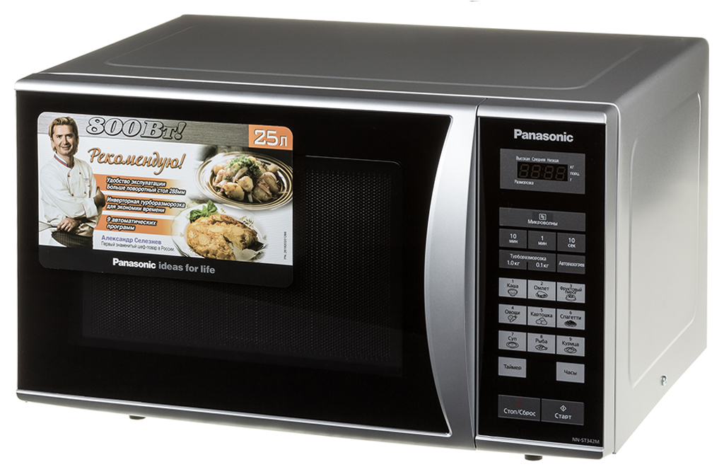 Panasonic NN-ST342MZPE - микроволновая печь (Silver) купить в интернет-магазине icover