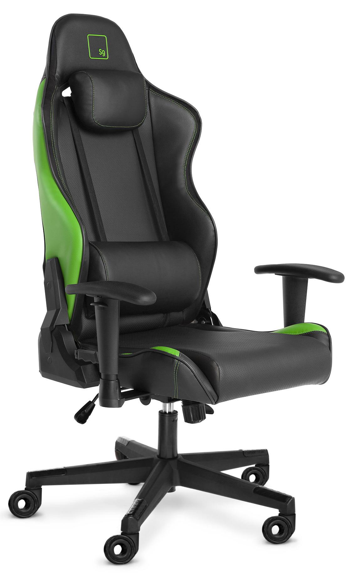 

Игровое кресло WARP Sg (Black/Green)