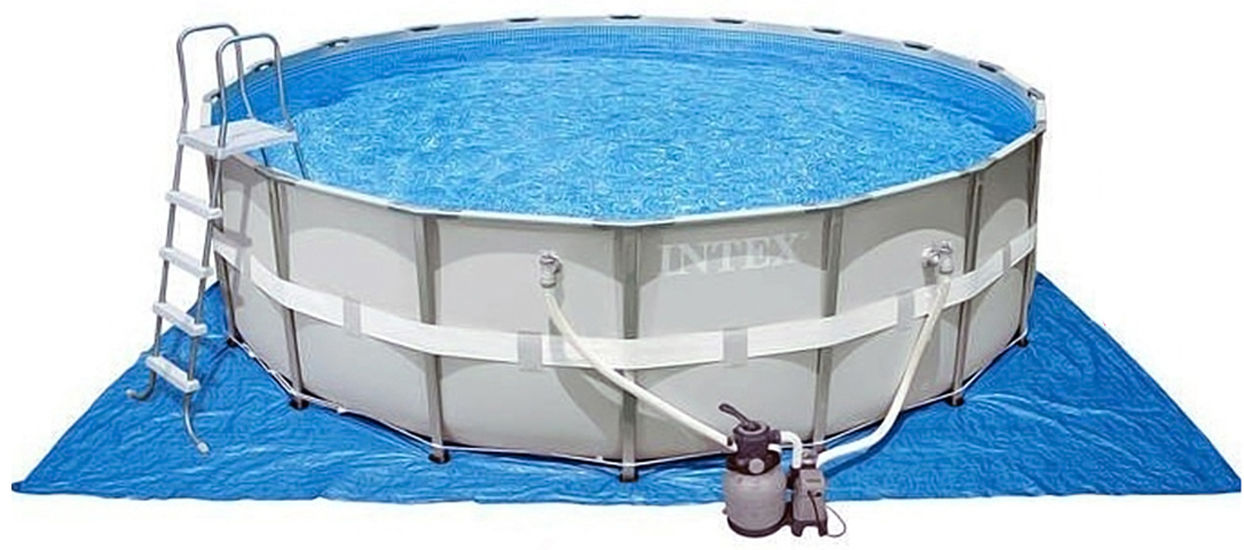 Intex Ultra Frame Pool (C28324) - каркасный бассейн 488х122см (Grey) купить в интернет-магазине icover