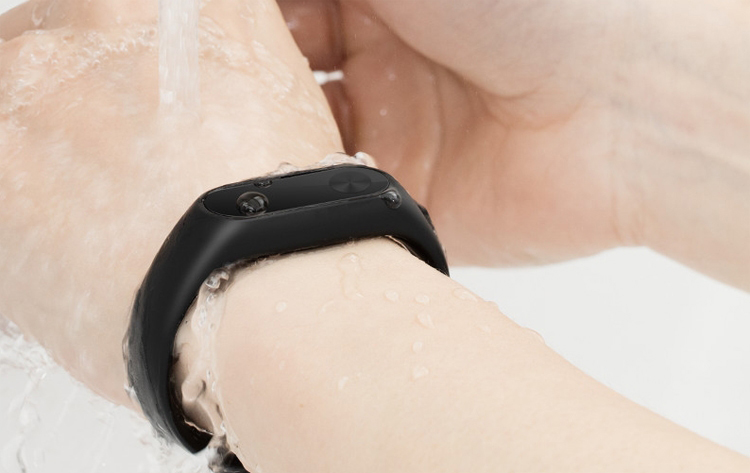 Фитнес-браслет Xiaomi Mi Band 2 + сменный силиконовый ремешок (Black) купить в интернет-магазине icover