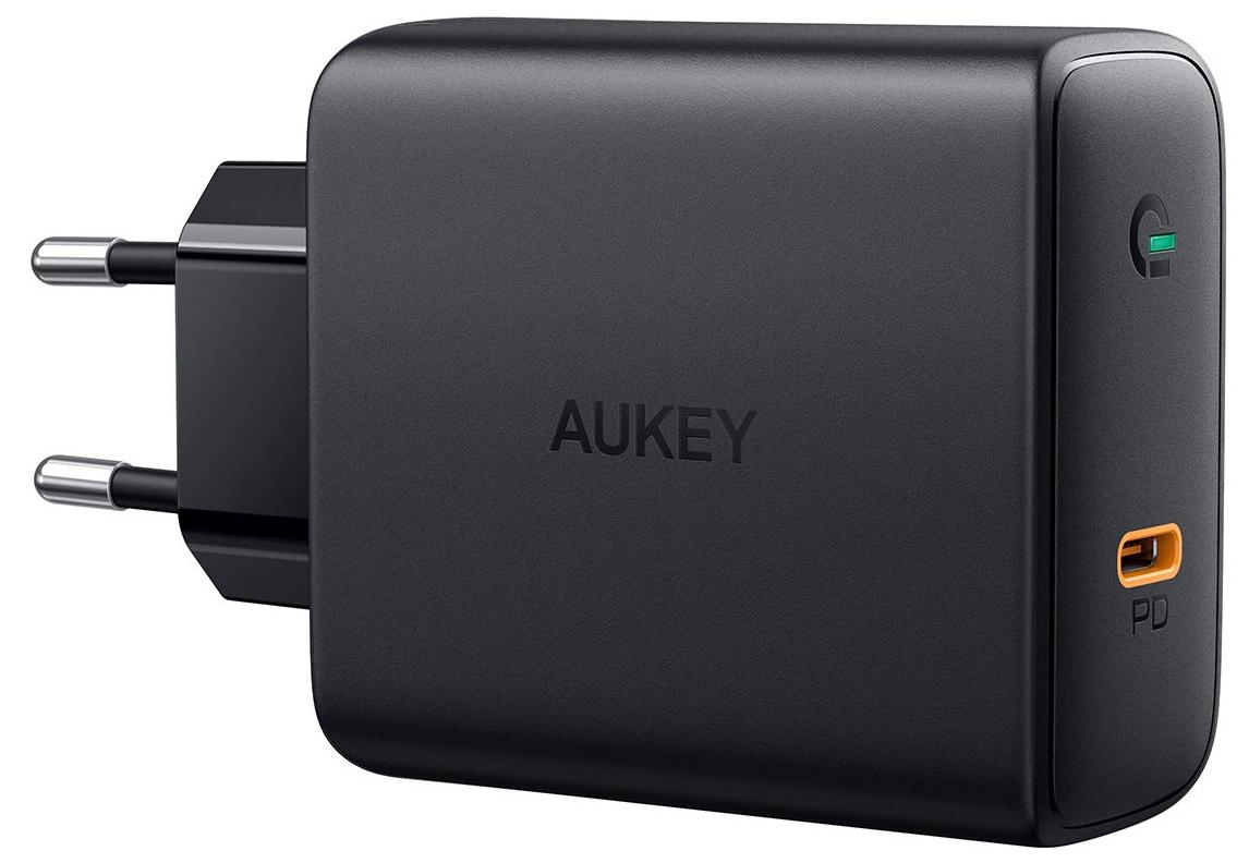 

Сетевое зарядное устройство Aukey 60W PD Wall Charger with GaN Power Tech (Black)