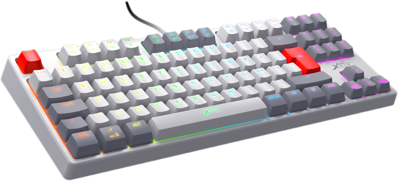 Игровая клавиатура Xtrfy K4 RGB Tenkeyless (Retro) купить в интернет-магазине icover