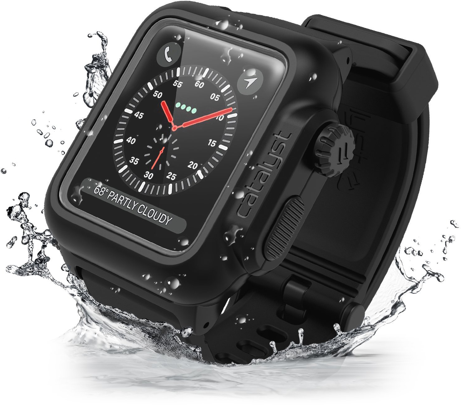 Водонепроницаемый чехол Catalyst WaterProof для Apple Watch 2/3 42mm (Black) купить в интернет-магазине icover
