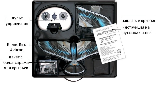 Avitron Bionic Flying Bird Version 2 - радиоуправляемая робоптица купить в интернет-магазине icover