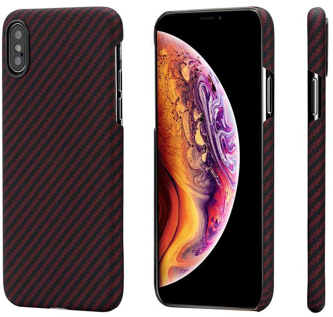 

Чехол Pitaka Aramid Case Twill (KI9003XM) для iPhone XS Max (Black/Red)