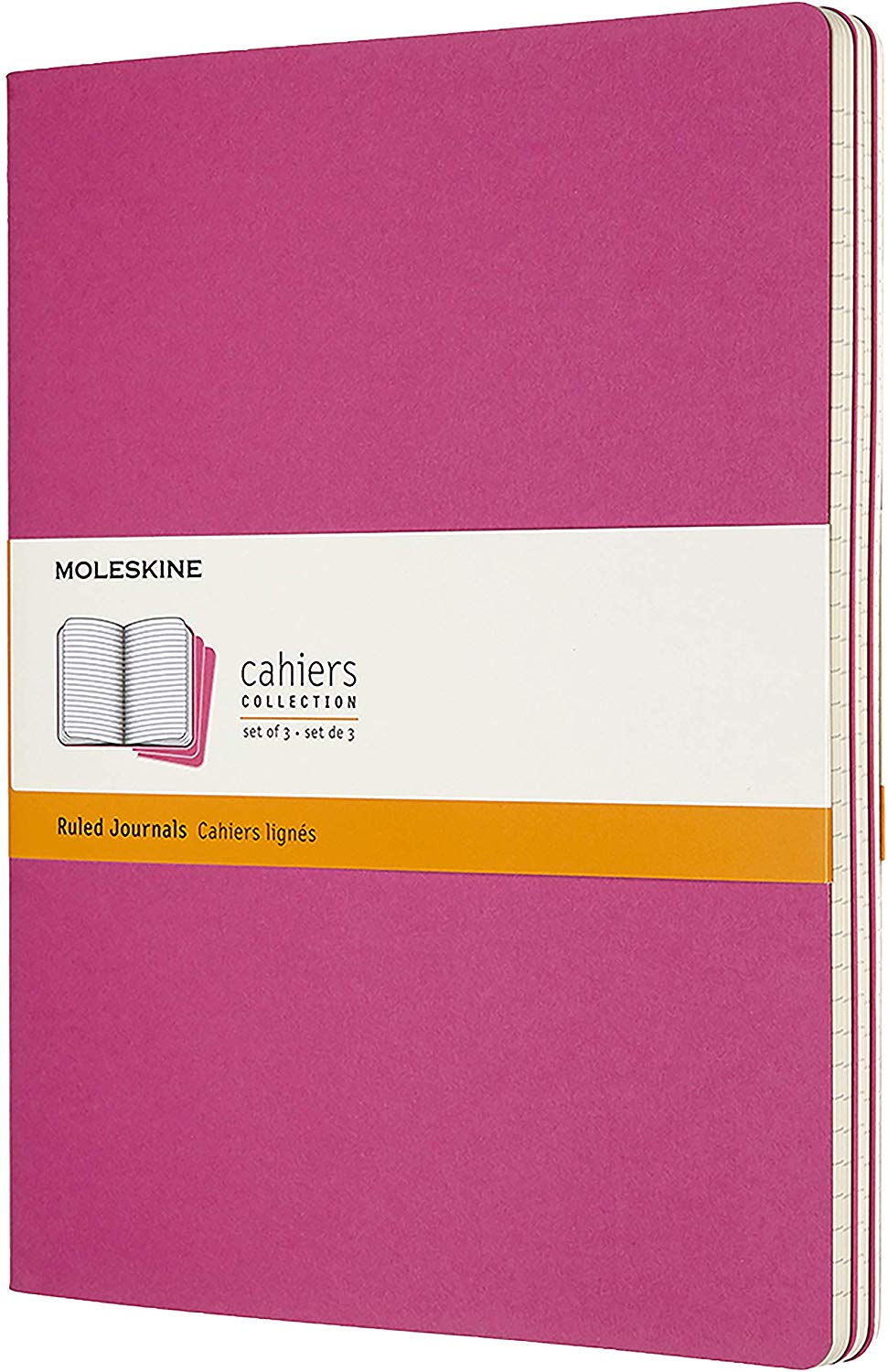 

Набор Moleskine Cahier Journal XLarge (CH021D17) 3 блокнота в линейку (Kinetic Pink)