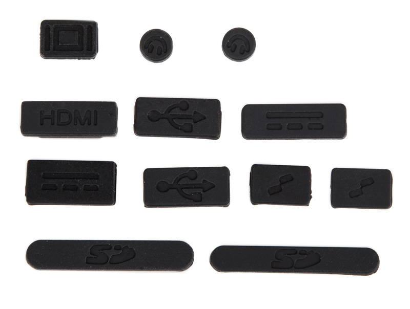 i-Blason Anti Dust Cup 12psc - заглушки портов для MacBook Pro Retina/Macbook Air (Black) купить в интернет-магазине icover