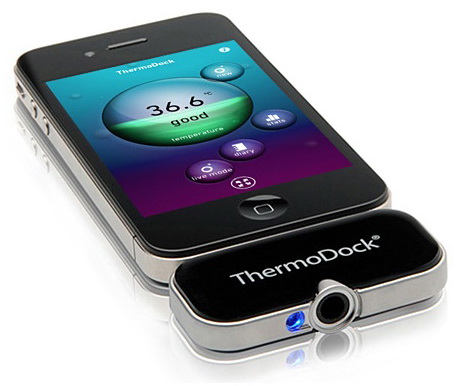 Medisana ThermoDock - термометр электронный индивидуальный для iPhone 4/4S/iPad 2/3 купить в интернет-магазине icover