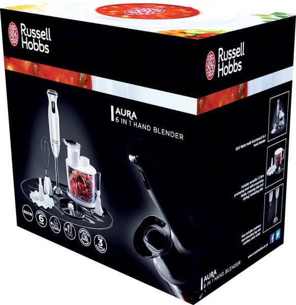 Russell Hobbs Aura 6 в 1 (21500-56) - блендер погружной (White) купить в интернет-магазине icover
