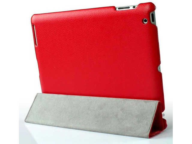 Jison Smart Leather Case - чехол для iPad 2/iPad 3/iPad 4 (Red) купить в интернет-магазине icover