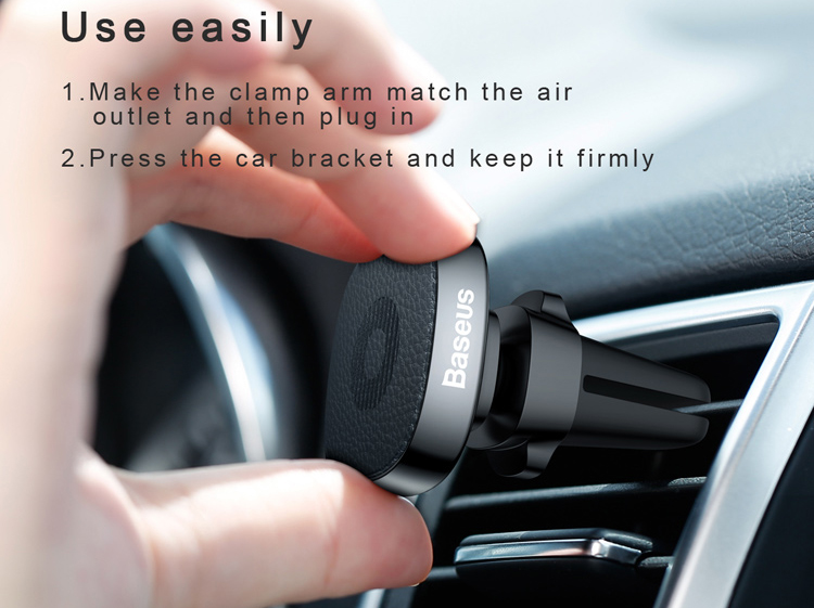 Автомобильный держатель Baseus Privity Series Pro Air outlet Magnet Bracket SUMQ-PR01 (Black) купить в интернет-магазине icover