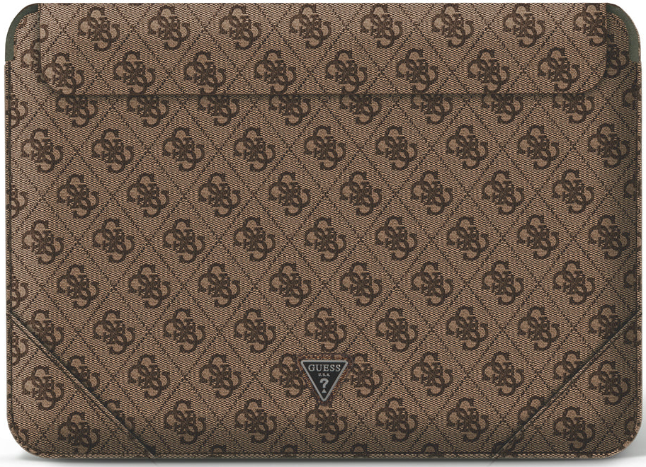 Чехол Guess 4G Sleeve with Triangle metal logo (GUCS14P4TW) для ноутбуков 14" (Brown) купить в интернет-магазине icover