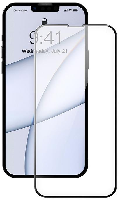 Защитное стекло Baseus 0.3mm Full-screen and Full-glass Tempered Glass Film (SGQP010201) для iPhone 13 Pro Max (Black) купить в интернет-магазине icover