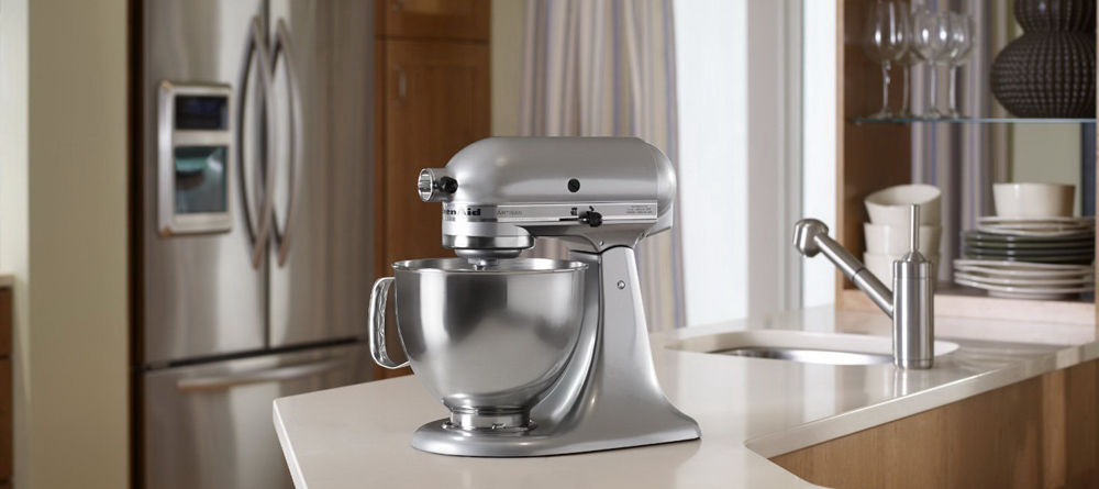 KitchenAid Artisan (5KSM150PSEMC) - планетарный миксер (Metallic Chrome) купить в интернет-магазине icover