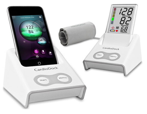 Тонометр электронный индивидуальный Medisana CardioDock для iPhone/iPad купить в интернет-магазине icover
