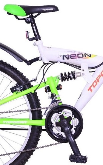 Top Gear Neon 120 24" (ВН24120) - горный велосипед (White/Blue/Green) купить в интернет-магазине icover