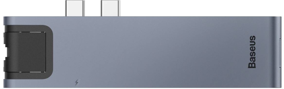USB-концентратор Baseus Thunderbolt C+Pro (CAHUB-L0G) для MacBook Pro (Deep Grey) купить в интернет-магазине icover