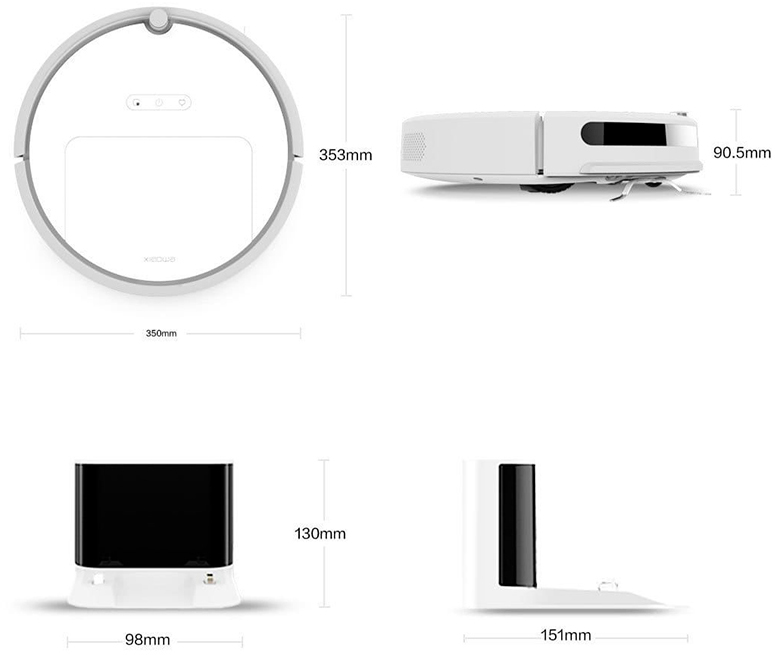 Робот-пылесос Xiaomi Xiaowa Robot Vacuum Cleaner Lite С102-00 (White) купить в интернет-магазине icover