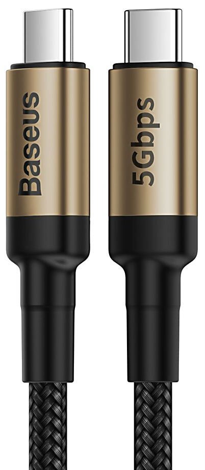 

Кабель Baseus Cafule USB-C 1m CATKLF-RV1 (Black/Gold)