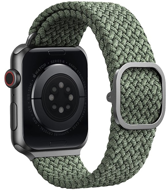 Ремешок Uniq Aspen Strap Braided для Apple Watch 41/40/38 mm (Green) купить в интернет-магазине icover