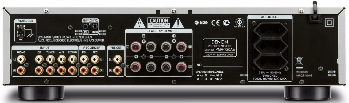 Denon PMA-720AE - двухканальный стереоусилитель (Black) купить в интернет-магазине icover