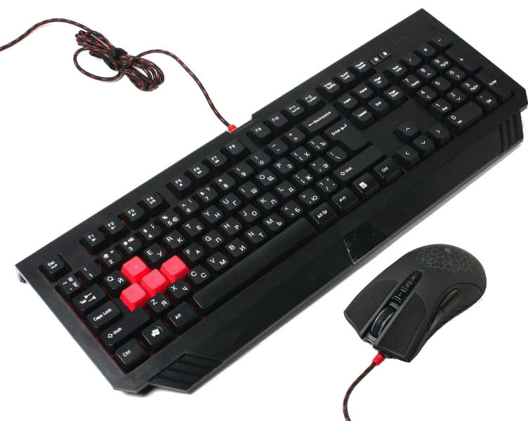A4Tech Bloody Q1500/B1500 - игровой комплект клавиатура+мышь (Q110+Q9) купить в интернет-магазине icover