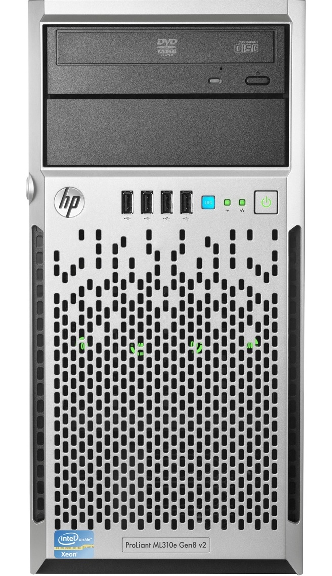 Сервер HP ProLiant ML310e Gen8 v2  NHP Tower (4U), Xeon E3-1220v3 3,1 Ghz, 4Gb, B120i ZM, 1Tb, DVD-RW, iLO4std, 2x1GbEth, 1xPS350HE (724162-425) купить в интернет-магазине icover