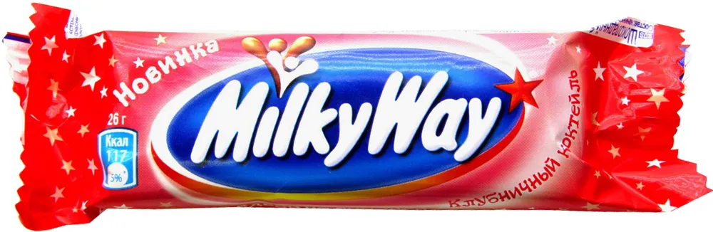 Шоколадный батончик Milky Way Клубничный коктейль, 26г х 36 шт. купить в интернет-магазине icover
