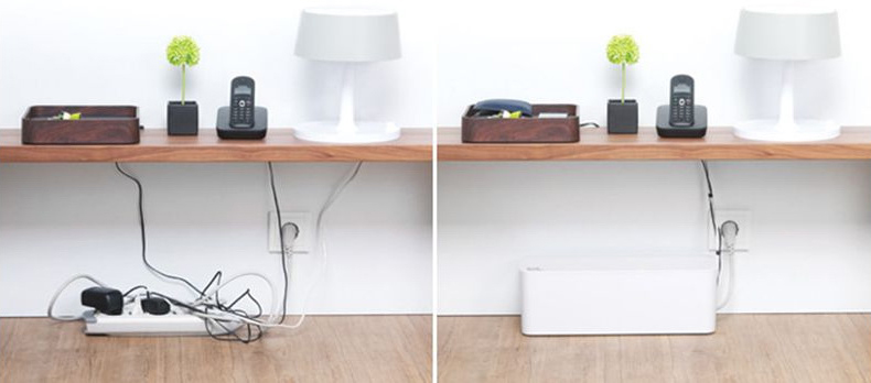 Органайзер для проводов Bluelounge CableBox BLUCB-01-WH (White) купить в интернет-магазине icover