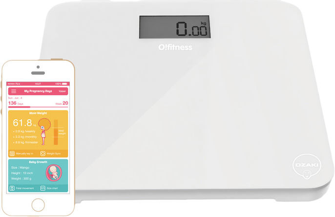 Весы для беременных Ozaki O!Fitness Scale My Pregnancy Days OH013 (White) купить в интернет-магазине icover