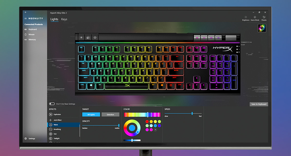 Игровая клавиатура HyperX Alloy Elite 2 Red switches RGB USB (HKBE2X-1X-RU/G) купить в интернет-магазине icover
