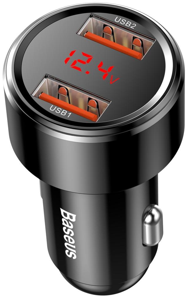 Автомобильное зарядное устройство Baseus Magic Series CCMLC20A-01 (Black) купить в интернет-магазине icover