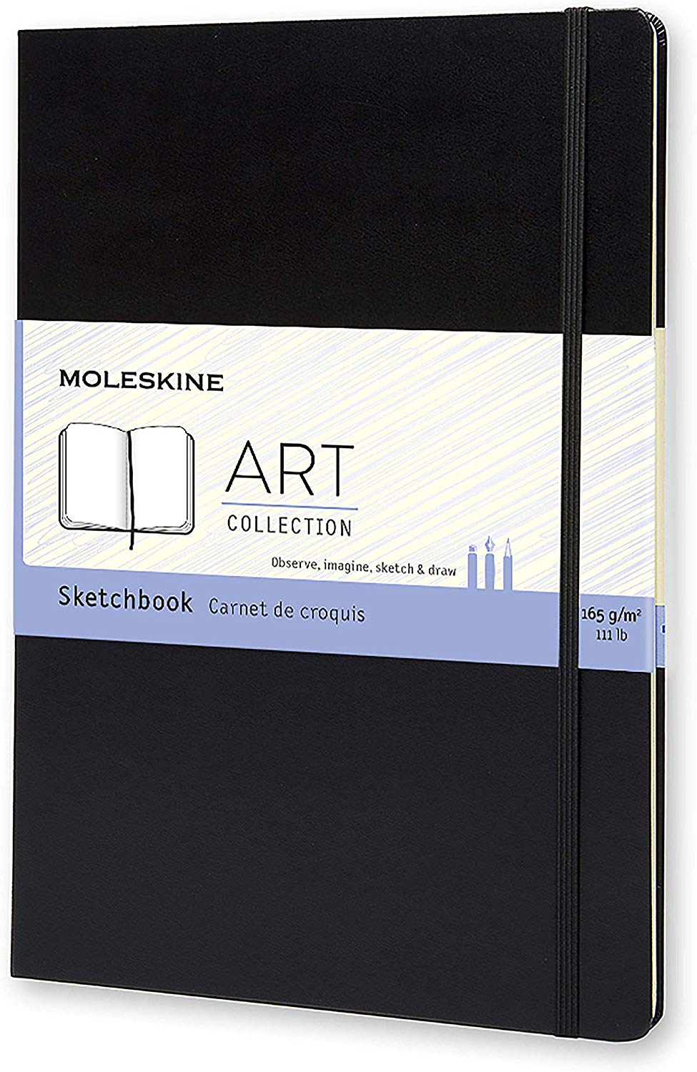 

Блокнот для рисования Moleskine Art Sketchbook A4 (ARTBF832) нелинованный (Black)