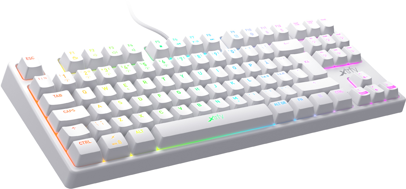 Игровая клавиатура Xtrfy K4 RGB Tenkeyless (White) купить в интернет-магазине icover