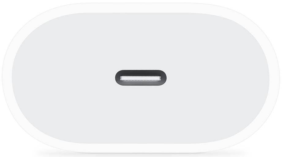 Адаптер питания Apple Power Adapter (MHJE3ZM/A) USB-C 20W (White) купить в интернет-магазине icover