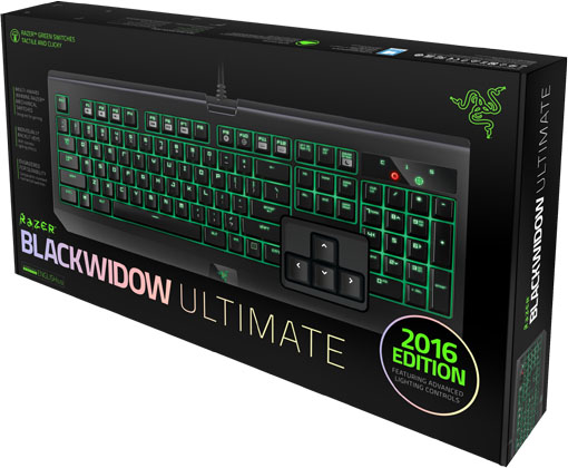 Клавиатура Razer BlackWidow Ultimate 2016 Black USB купить в интернет-магазине icover