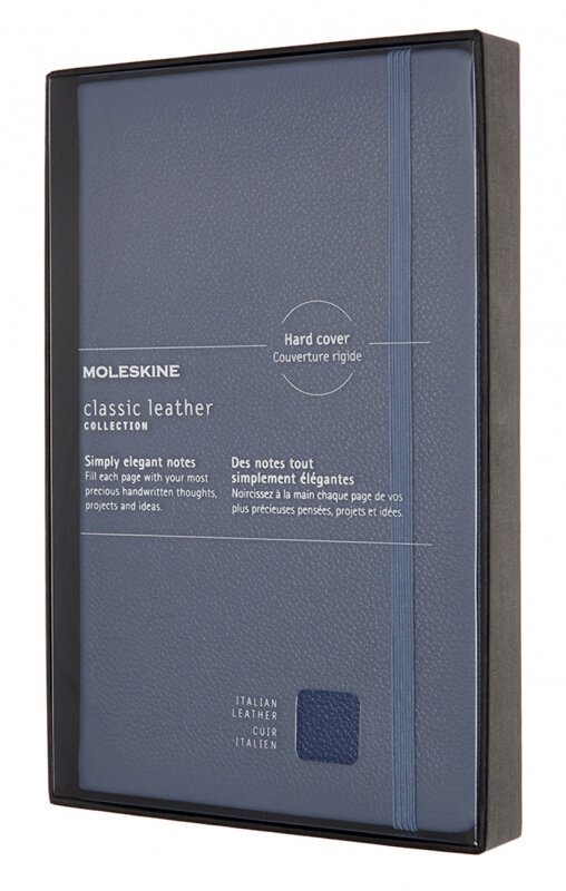 

Блокнот Moleskine Leather Limited Edition Large (LCLH31HB41BOX) в линейку (Blue)