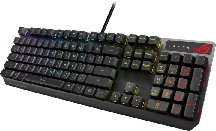 Игровая клавиатура Asus ROG Strix Scope RX (90MP0240-BKRA00) купить в интернет-магазине icover