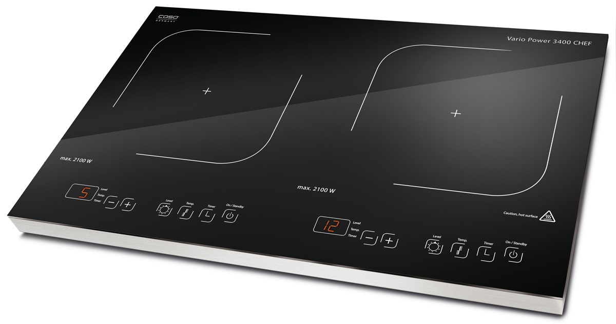 Caso Vario Power 3400 Chef - настольная индукционная плитка (Black/Silver) купить в интернет-магазине icover