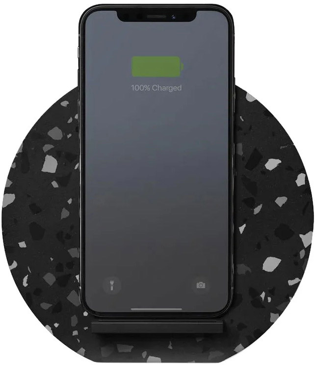 Беспроводное зарядное устройство Native Union Dock Terrazzo DOCK-WL-TER-GRY (Grey) купить в интернет-магазине icover