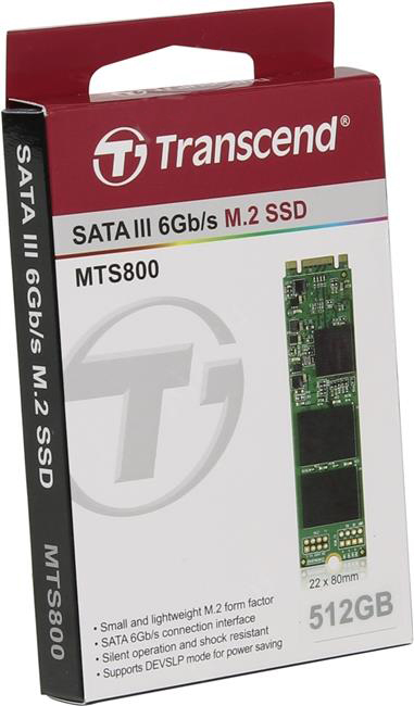 Transcend MTS800 512 Gb (TS512GMTS800) - SSD-накопитель купить в интернет-магазине icover