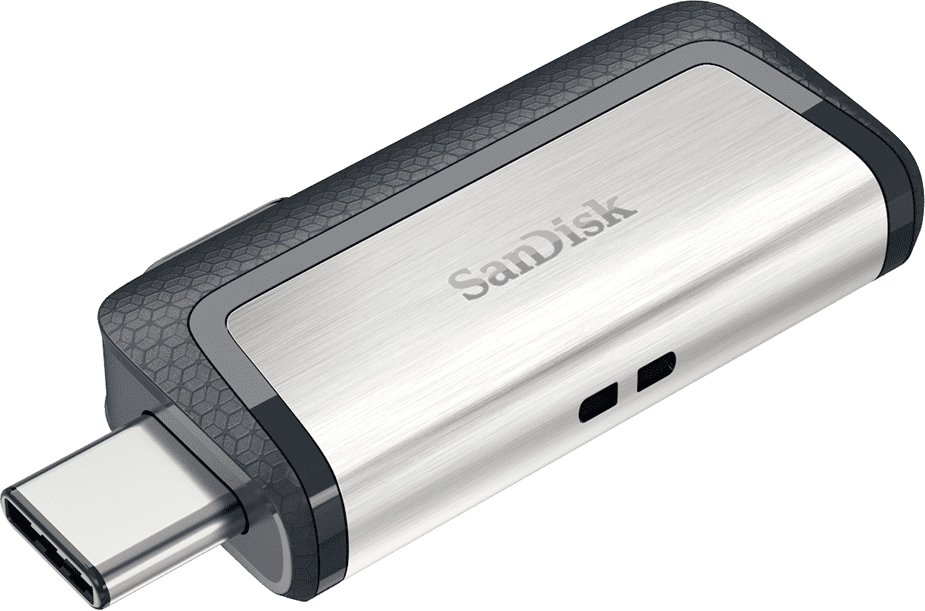 Флеш-накопитель SanDisk Ultra Dual (SDDDC2-128G-G46) USB-C/A 128Gb (Silver) купить в интернет-магазине icover