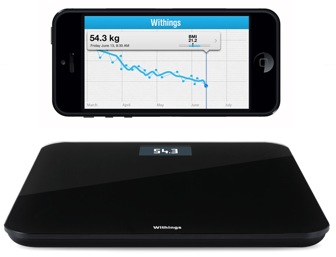 Withings Wireless Scale WS-30 - беспроводные весы (Black)  купить в интернет-магазине icover