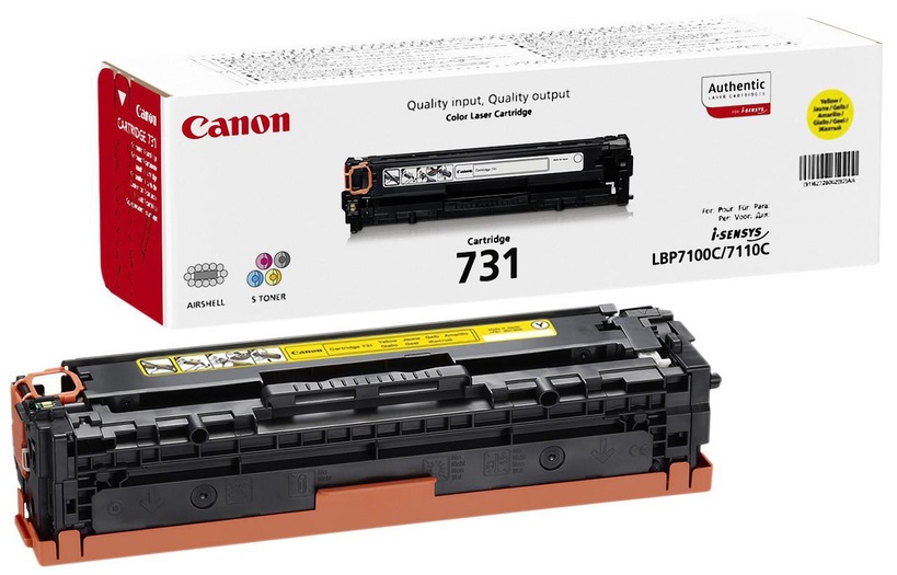 Картридж Canon 731Y (6269B002) для принтеров Canon (Yellow) купить в интернет-магазине icover