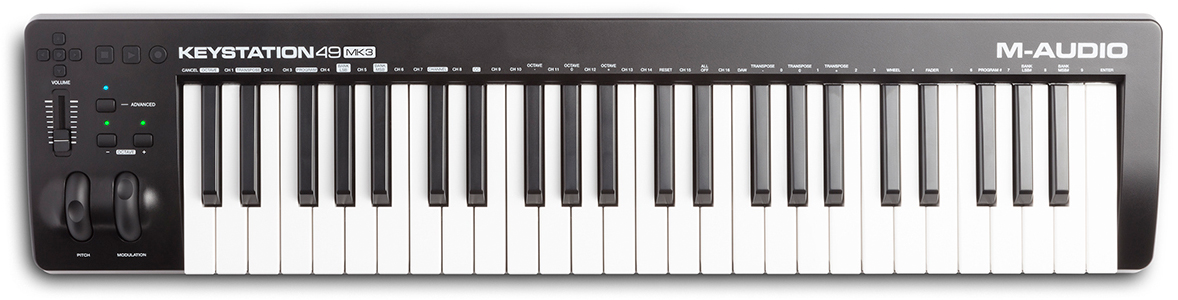 MIDI-клавиатура M-Audio Keystation 49 MK3 (Black) купить в интернет-магазине icover
