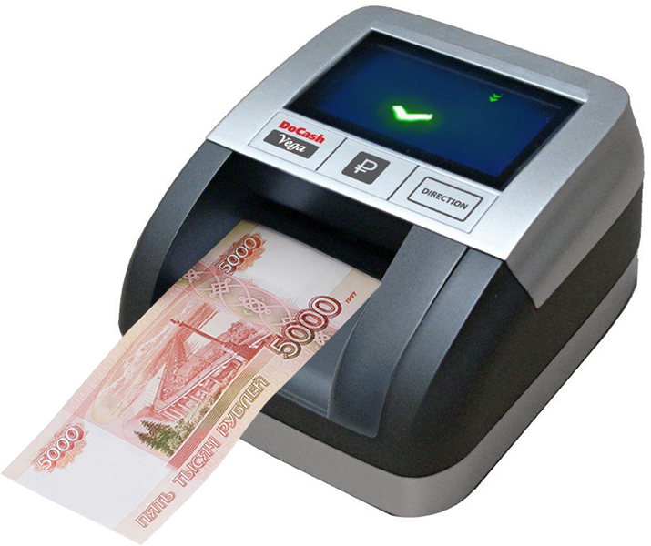 DoCash Vega без АКБ (10222) - автоматический детектор банкнот (Black) купить в интернет-магазине icover