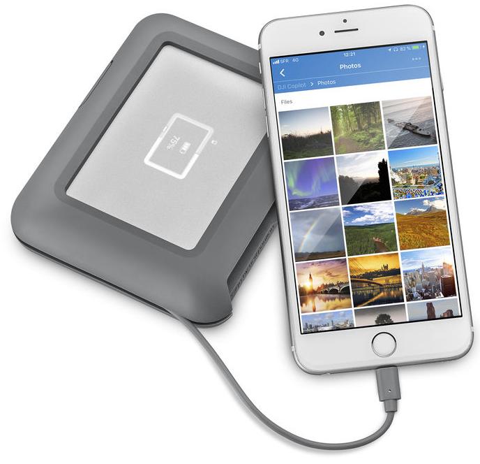 Внешний HDD-диск LaCie DJI Copilot 2Tb (STGU2000400) для дронов (Grey) купить в интернет-магазине icover