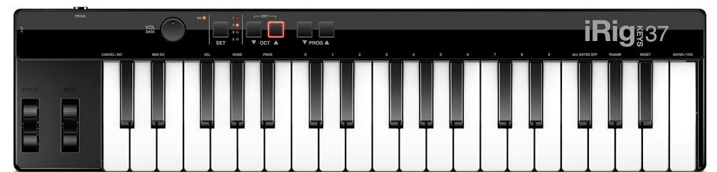 MIDI-клавиатура IK Multimedia iRig Keys 37 (Black) купить в интернет-магазине icover